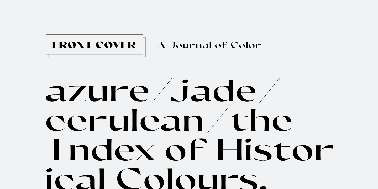 Olivette CF Italic Font preview
